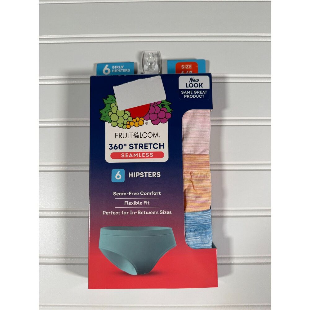 New Girls Fruit of the Loom Seamless Hipsters